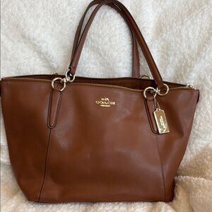 Coach Brown Leather Tote Bag